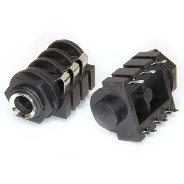 1/4" (6.35mm) Switched PCB Stereo Jack - Click Image to Close